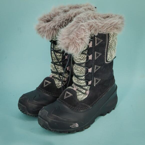 The North Face Size 5 Shellista Heatseeker Lace Up Faux Fur Snow Winter Boots - Picture 1 of 7